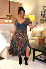 Load image into Gallery viewer, YT Love Letter Patchwork Midi Dress