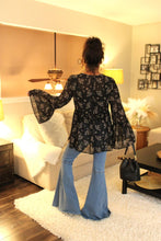 Load image into Gallery viewer, Lovely Floral Night Chiffon Blouse