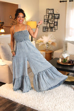 Load image into Gallery viewer, O&H Wind Song Ruffle Wide Leg Jumpsuit