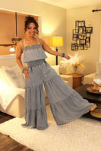Load image into Gallery viewer, O&H Songbird Smocked Ruffle Bodice Jumpsuit
