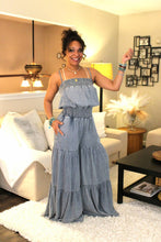 Load image into Gallery viewer, O&H Songbird Smocked Ruffle Bodice Jumpsuit