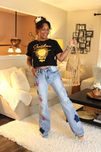 Load image into Gallery viewer, O&H Flower Power Embroidered Jeans