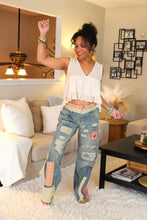 Load image into Gallery viewer, O&H Touch of Pink Denim Pants