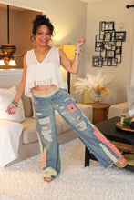 Load image into Gallery viewer, O&H Touch of Pink Denim Pants