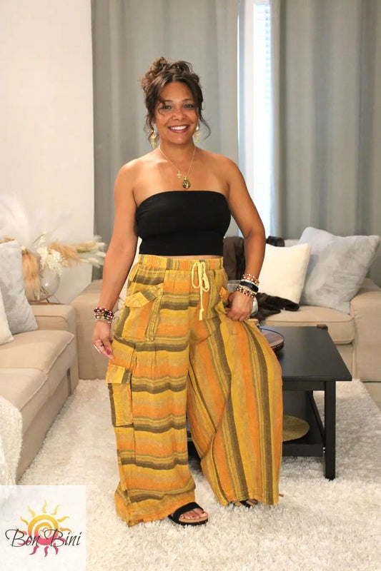 O&H Cargo Pocket Wide Leg Pants