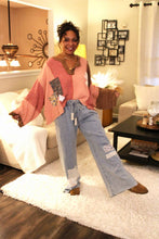 Load image into Gallery viewer, POL Feeling Patchy Oversized Pullover Top