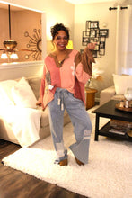 Load image into Gallery viewer, POL Feeling Patchy Oversized Pullover Top