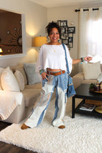 Load image into Gallery viewer, POL Skye Patchwork Twill Pants