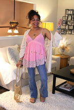 Load image into Gallery viewer, POL Pink Flowers Top