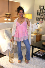 Load image into Gallery viewer, POL Pink Flowers Top