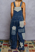Load image into Gallery viewer, POL Indigo Crochet Patch Overalls