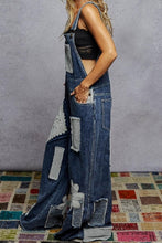Load image into Gallery viewer, POL Indigo Crochet Patch Overalls
