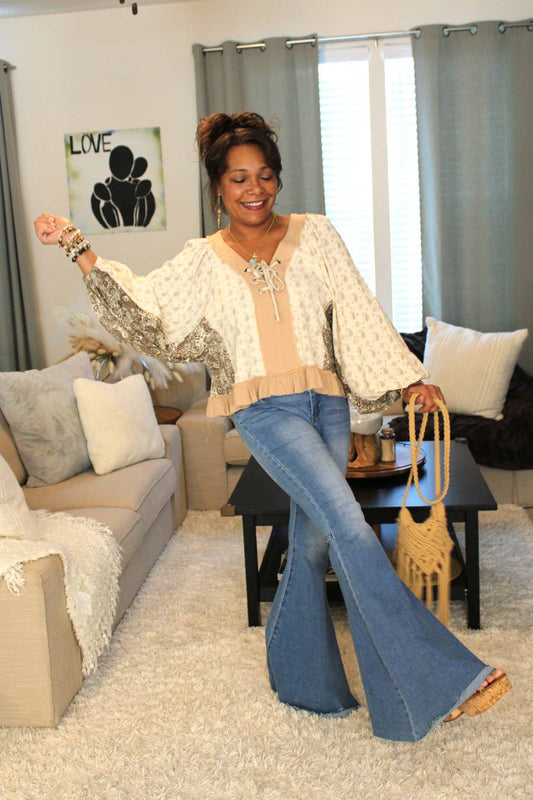 POL Baila Conmigo Boho Blouse