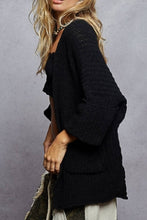Load image into Gallery viewer, POL Black Classic Sweater Cardigan