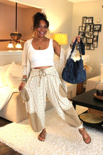 Load image into Gallery viewer, POL Caramel Floral Pattern Knit Pants