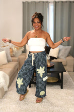 Load image into Gallery viewer, POL Indigo Lovely Touch Paisley Twill Pants