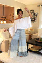 Load image into Gallery viewer, POL Love Is Blue Patchwork Pants