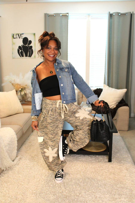 POL Lovely Touch Camo Twill Pants