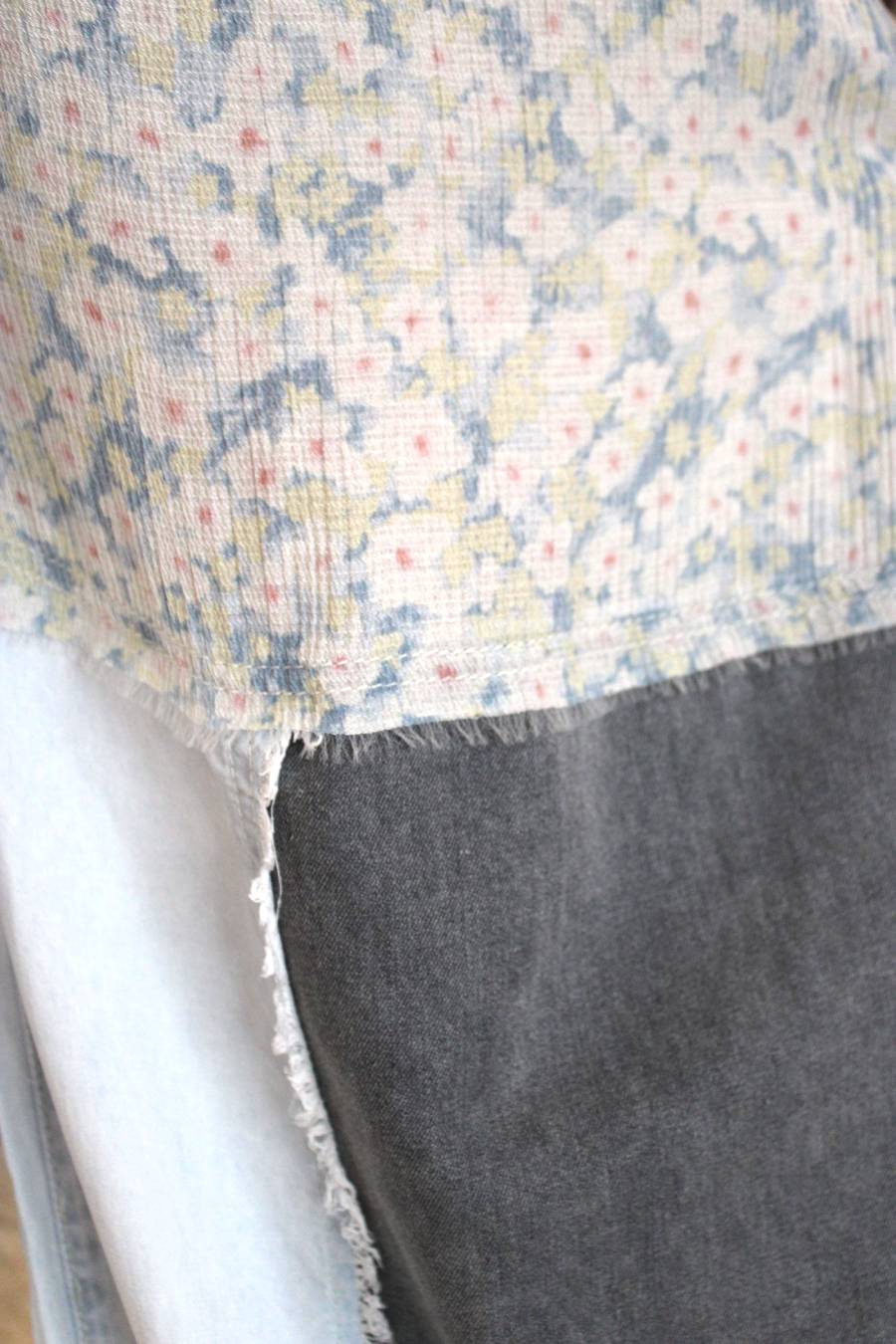 POL Sea Foam Patchwork Pants