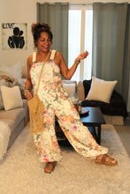 Load image into Gallery viewer, POL Spring Garden Lace Patchwork Overalls