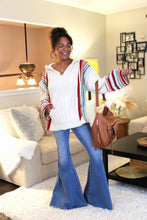 Load image into Gallery viewer, POL Striped Chenille Hoodie Sweater