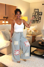 Load image into Gallery viewer, POL Vintage Wash Garden Of Serenity Denim Pants