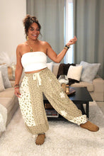 Load image into Gallery viewer, POL Warm Latte Multi-Floral Patchwork Pants