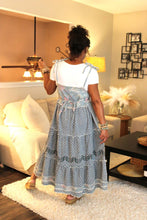 Load image into Gallery viewer, POL Whimsical Floral Dreams Denim Dress