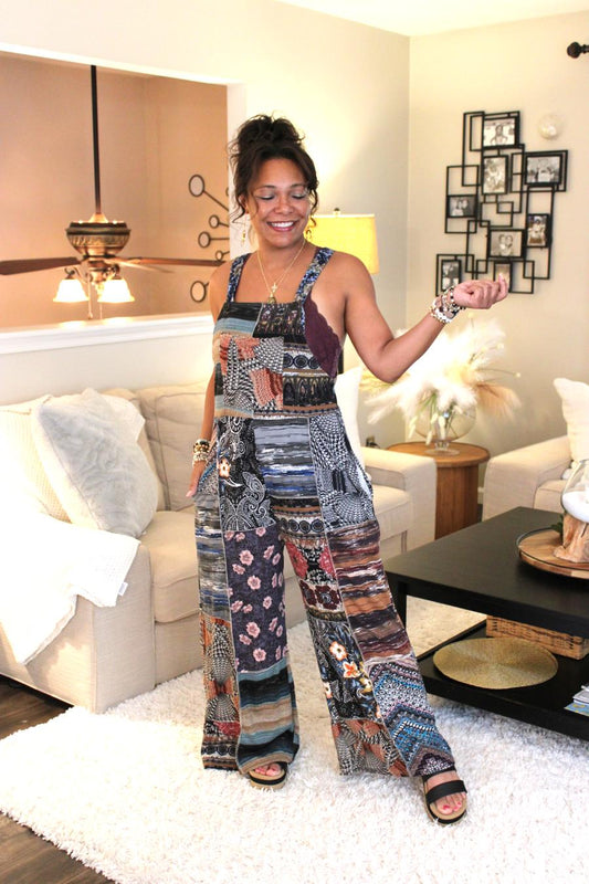 Patterns Of Love Overall Jumpsuit