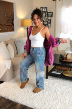 Load image into Gallery viewer, JH Peace Mineral Wash Hoodie Cardigan