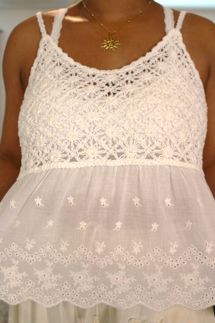 River Lace Crochet Cami Top