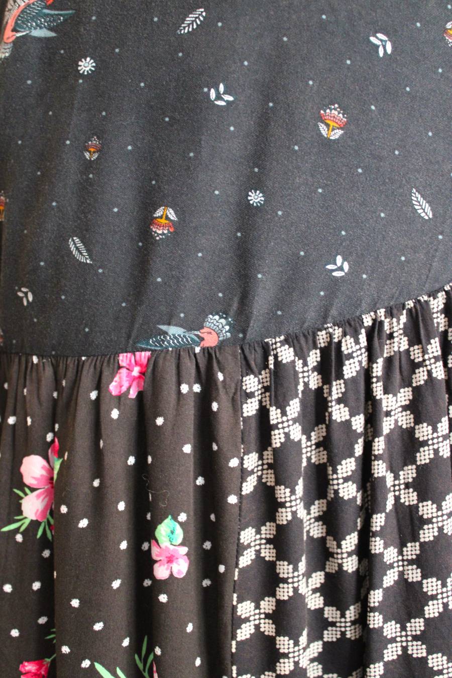 BB Romantic Night Patchwork Wrap Skirt