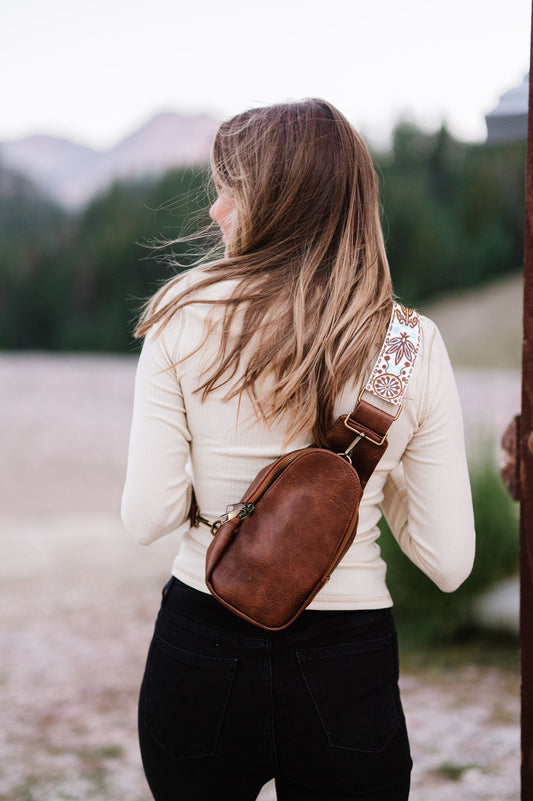 Coffee Shoulder Sling Bag