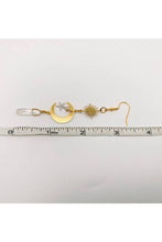 Load image into Gallery viewer, Silver Stars Crystal Dangle Earrings