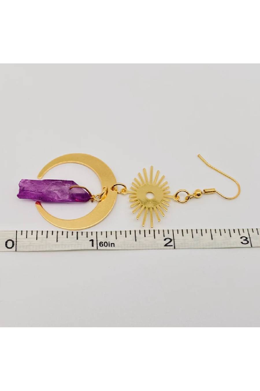 Sol Lunar Eye Of The Moon Dangle Earrings
