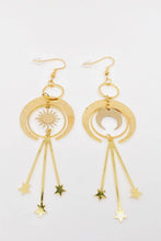 Load image into Gallery viewer, Solar Eclipse Dangle Pendant Earrings