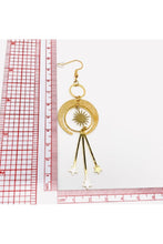 Load image into Gallery viewer, Solar Eclipse Dangle Pendant Earrings