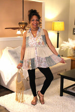 Load image into Gallery viewer, YT Spring Meadow Sleeveless Jhabla Top