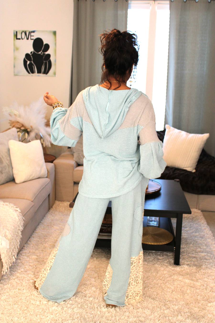 Spring Azure Skys Oversized Hoodie