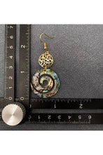 Load image into Gallery viewer, Vortex Abalone Dangle Earrings