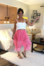 Load image into Gallery viewer, Watermelon Sparkle Bloomer Midi Capri Short