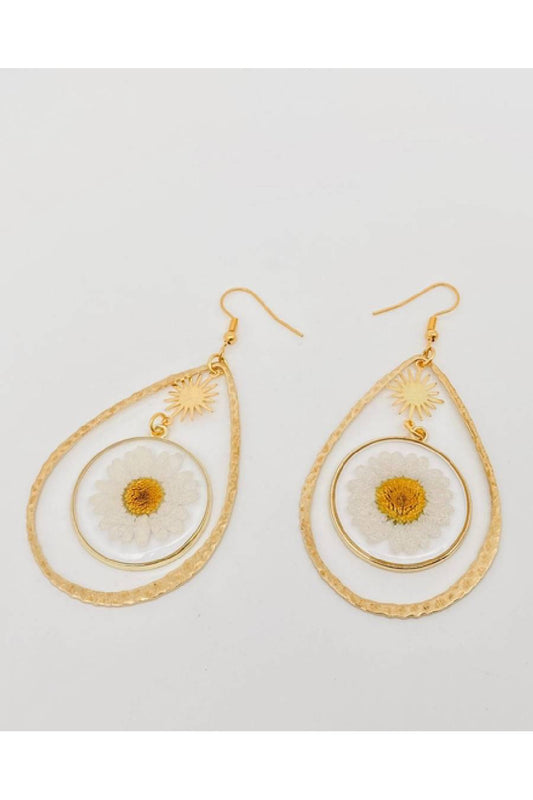 Wish Of The Daisy Teardrop Earrings