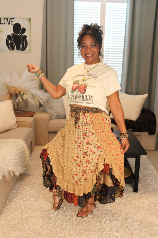 YT Coco Latte Midi Skirt