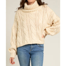 Load image into Gallery viewer, Aria Knitted Turtle Neck Sweater