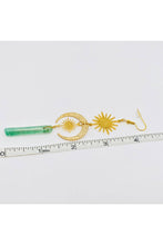 Load image into Gallery viewer, Astra Green Crystal Earrings
