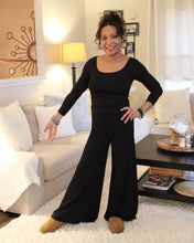 Load image into Gallery viewer, Fold Over Bamboo Palazzo Pants