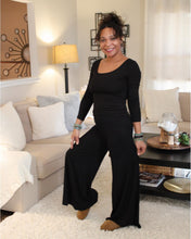 Load image into Gallery viewer, Fold Over Bamboo Palazzo Pants