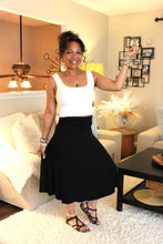 Load image into Gallery viewer, Bamboo Midi Flare Skirt