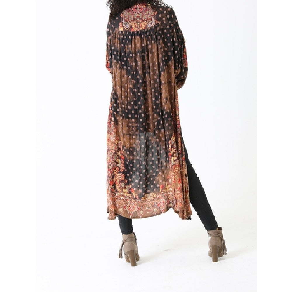 Blazing Sunset Duster Kimono