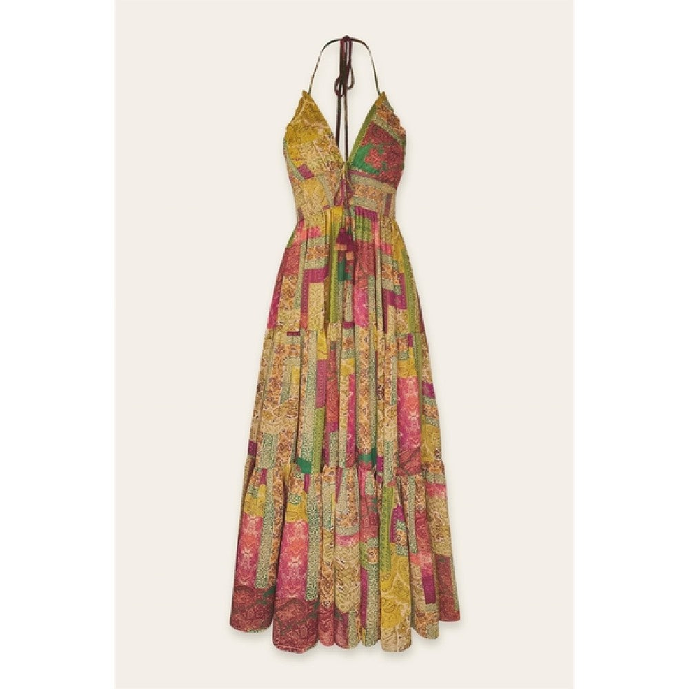 Island Aura Halter Maxi Dress